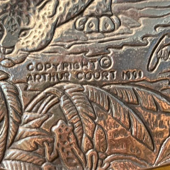 Arthur's Court Rainforest 1991 Plate - Picture 6 of 8